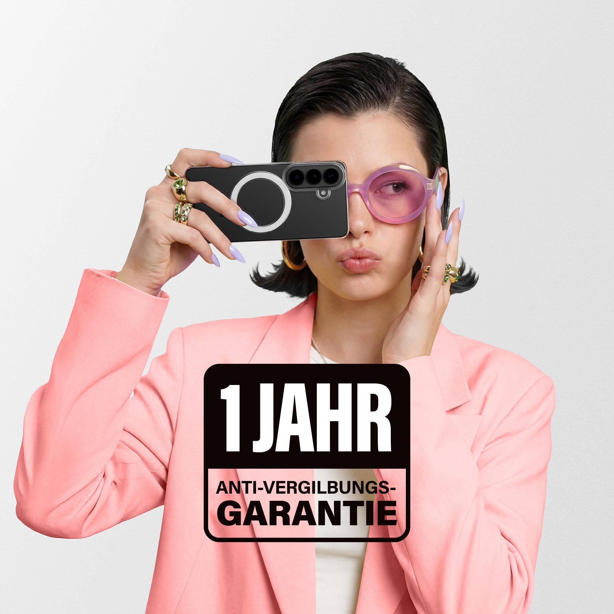 CARE™ by PanzerGlass® SL1M Case Transparent m. Qi Samsung Galaxy S26